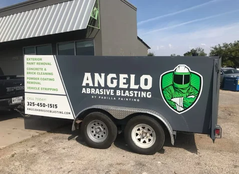 Angelo Abrasive Blasting trailer