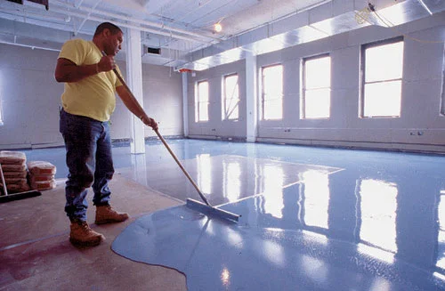 Angelo Epoxy flooring employee providing great service
