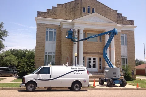 Municipal court house freshly painted