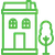 Residential painting icon
